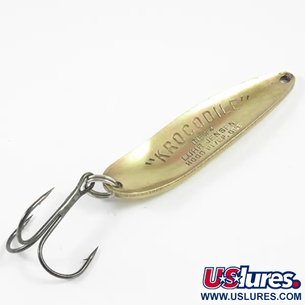 Luhr Jensen Krocodile Die #4 Lusikka, Messinki, 21g, Vintage, #3072