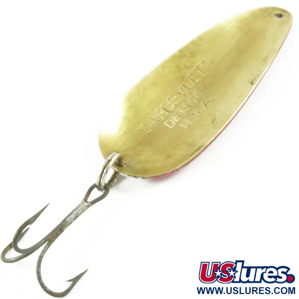 Eppinger Dardevle Dardevlet, 21g, Puna-valkoinen/Messinki, Lusikkauistin #3133