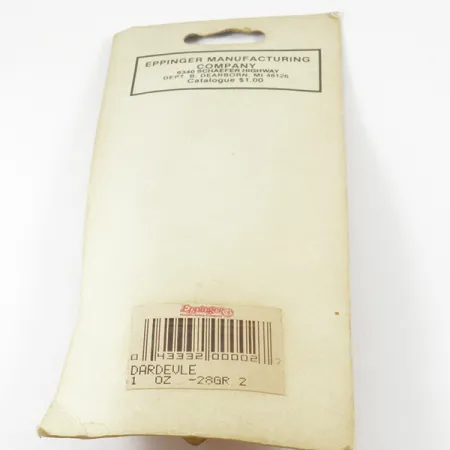 Eppinger Dardevle Lusikka, Musta / Valkoinen / Nikkeli, 28g, Syvä, #3135