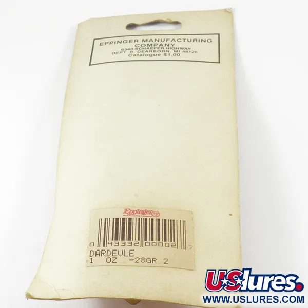 Eppinger Dardevle Lusikka, Musta / Valkoinen / Nikkeli, 28g, Syvä, #3135