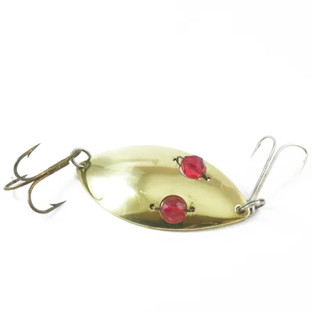 Hofschneider Red Eye Wiggler Lusikka, Messinki/Punainen, 25g, Lasi, #3158