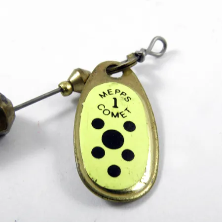 Mepps Comet 1 Lippa, Messinki / Keltainen, 3,5g, Vaihtoperä, #3169