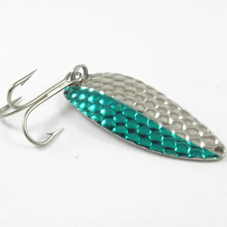 Acme Little Cleo Lusikka, Nikkeli / Vihreä, 21g, Vasaroitu, #3203