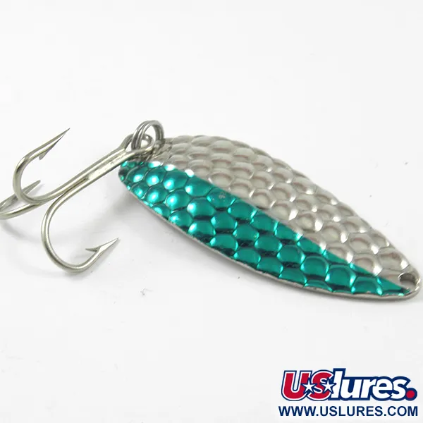 Acme Little Cleo Lusikka, Nikkeli / Vihreä, 21g, Vasaroitu, #3203