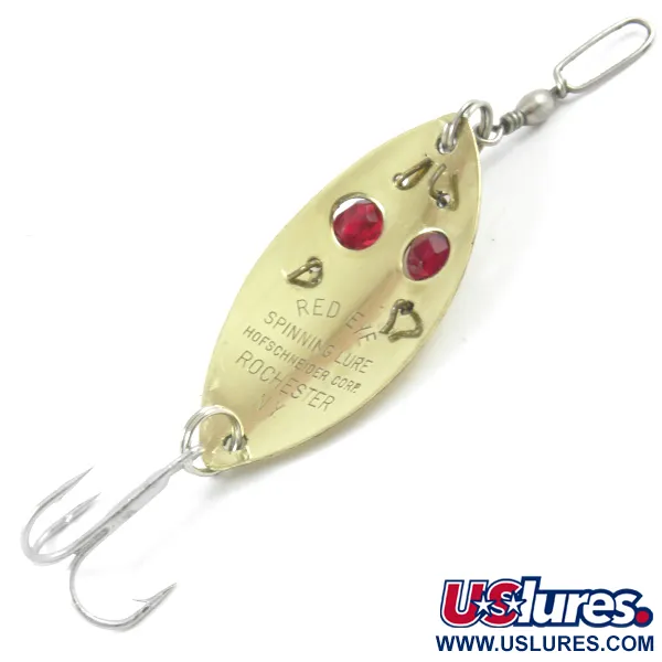 Hofschneider Red Eye junior Lusikka, Gold / Red Eyes, 11g, #3216