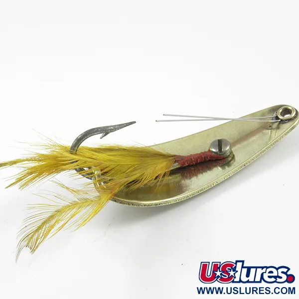 Weezel Rex Weedless Spoon Ruohikkolusikka, Messinki, 12.5g, Höyhen, #3237