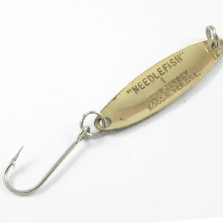 Luhr Jensen Needlefish 1 Lusikka, Vihreä/Keltainen/Messinki, 2g, #3276