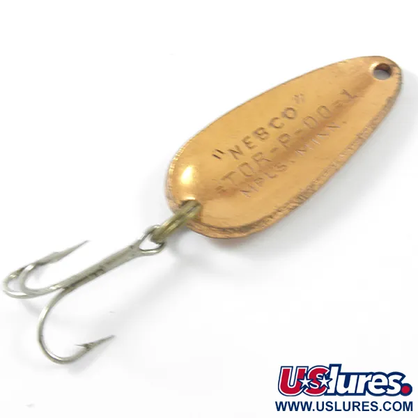 Nebco Tor-P-Do 1 Lusikkauistin, Vasaroitu Kupari, 7g, Vintage, #3296