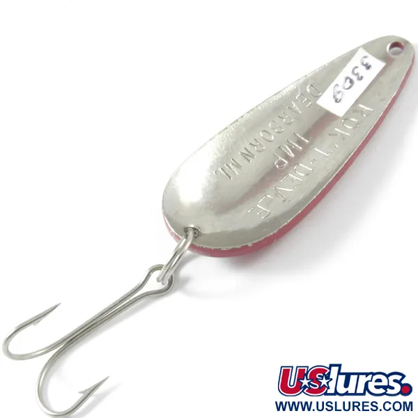 Dardevle Rok't Imp Lusikkauistin, Puna/Valko/Nikkeli, 21g, #3309