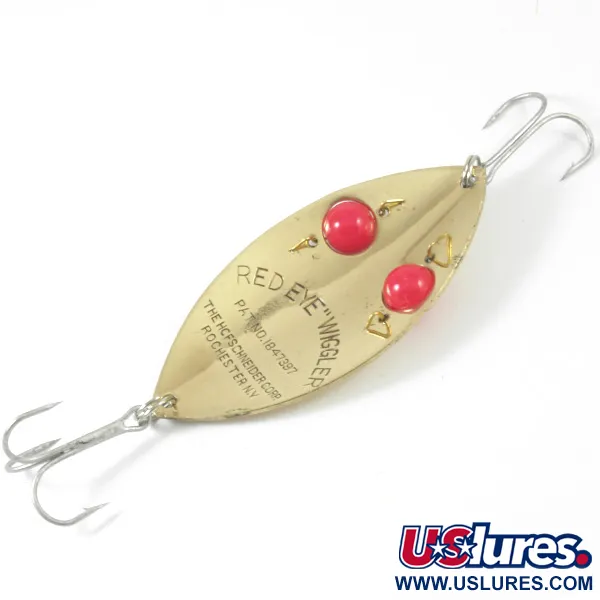 Hofschneider Red Eye Wiggler 3359 Uistin, Kulta/Punaiset silmät, #3359