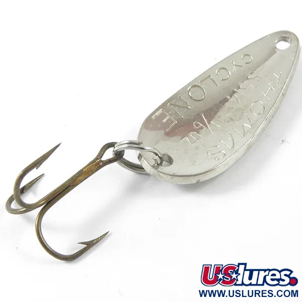 Thomas Cyclone Lusikka, Hopea / Punainen, 4.3g, Suomukuvio, #3404