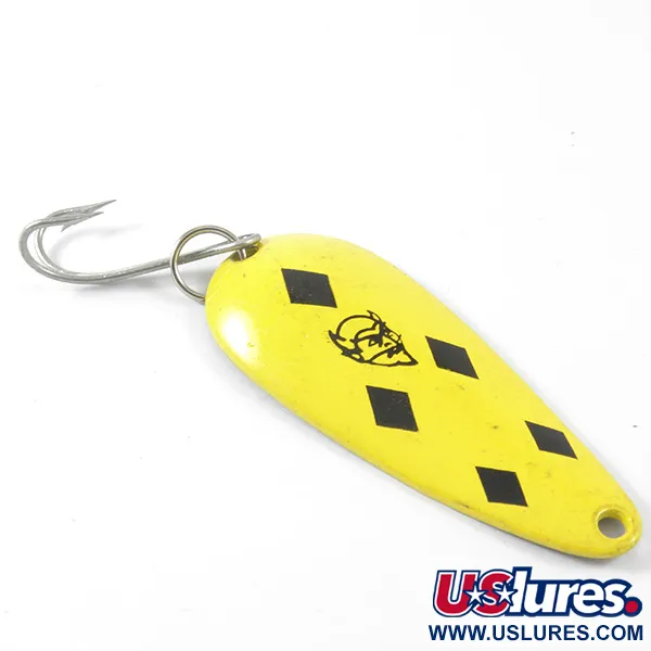 Eppinger Dardevle Imp Lusikka, Kelta/Musta, 11g, Messinkitausta, #3406