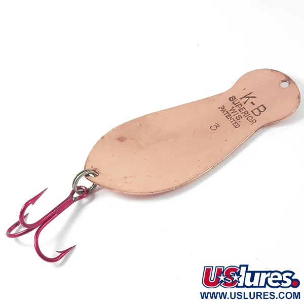 K-B Bait K-B Spoon 3 Lusikka, Kupari, 25g, Punainen Koukku, #3414