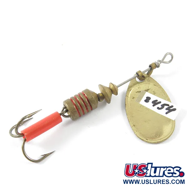 Mepps Aglia 1 Lippauistin, Messinki, 3,5g, Punaiset renkaat, #3454