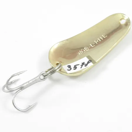 Acme Wob-L-Rite Lusikkauistin, Vasaroitu kulta, 7g, Vintage, #3578