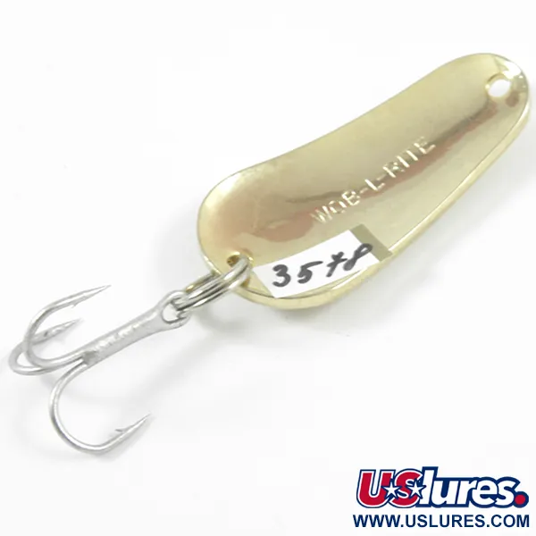 Acme Wob-L-Rite Lusikkauistin, Vasaroitu kulta, 7g, Vintage, #3578