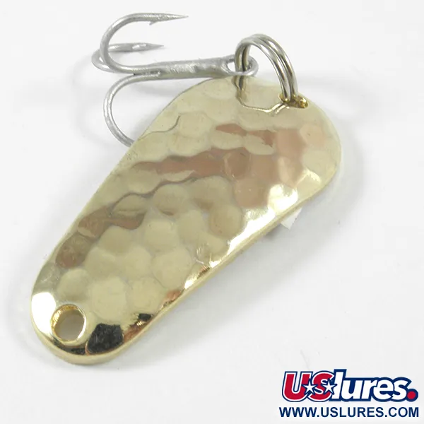 Acme Wob-L-Rite Lusikkauistin, Vasaroitu kulta, 7g, Vintage, #3578