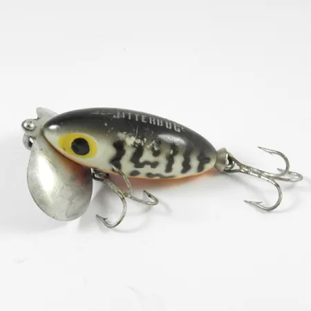 Fred Arbogast Jitterbug Pintaviehe, Tiger, 7g, Metallilevy, #3589