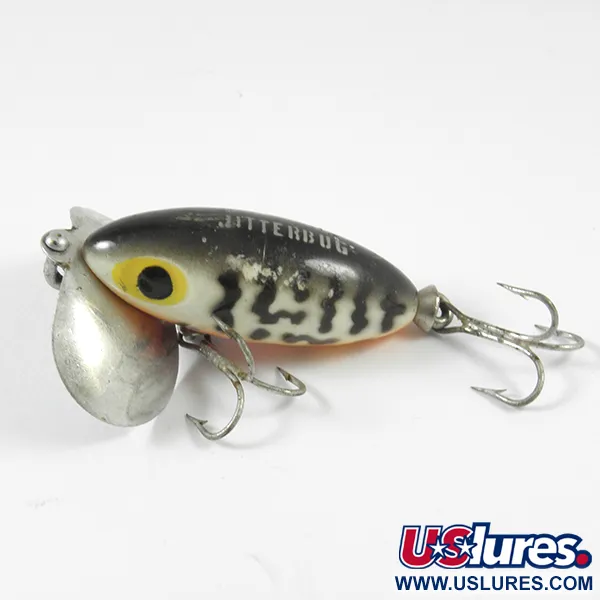 Fred Arbogast Jitterbug Pintaviehe, Tiger, 7g, Metallilevy, #3589
