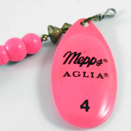 Mepps Aglia 4 Lippa, Hot Pink, 9g, Kirkas Lehti, #3610