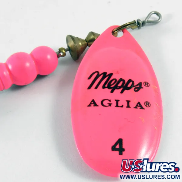 Mepps Aglia 4 Lippa, Hot Pink, 9g, Kirkas Lehti, #3610