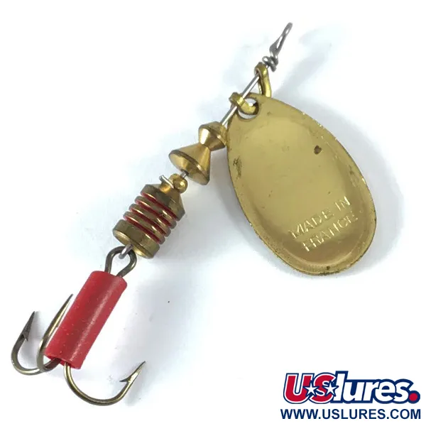 Mepps Aglia 2 Lippa, Puna/Valko/Messinki, 4,5g, Messinkilehti, #3651