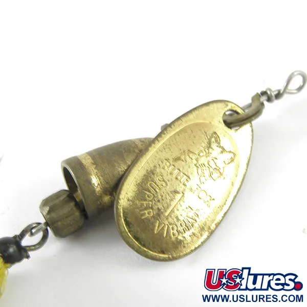 Blue Fox Super Vibrax 1 Foxtail Lippa, Messinki, 4g, Keltainen Karva, #3713