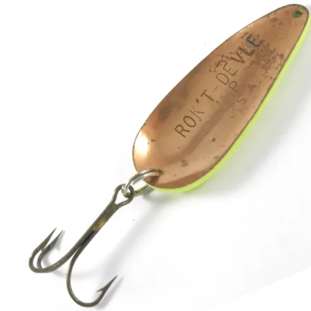 Eppinger Dardevle Rok't Imp UV Lusikka, Yellow/Copper, 21g, UV, #3757