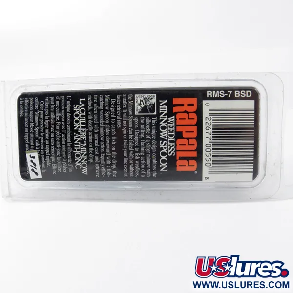 Rapala Weedless Minnow Spoon Ruohikkouistin, Sinihopea, 15g, #3818