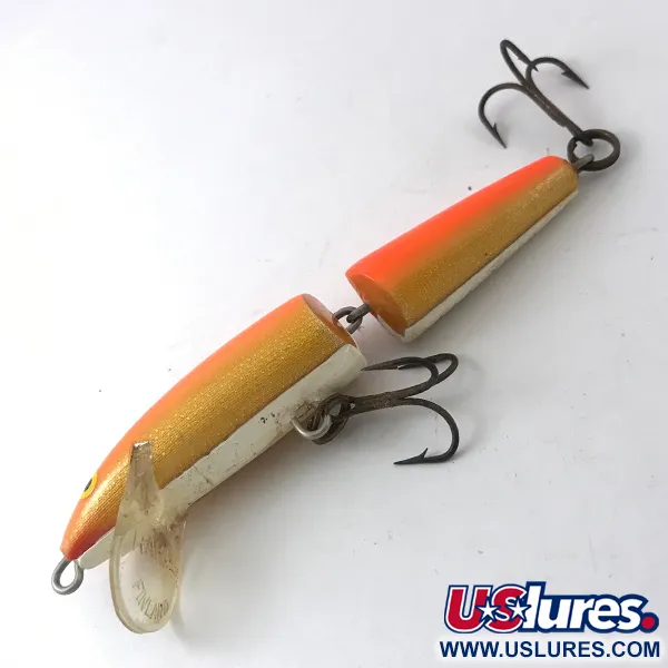 RAPALA Rapala Jointed J-9 Nivelvaappu, Oranssi, 6g, Balsa, #3837