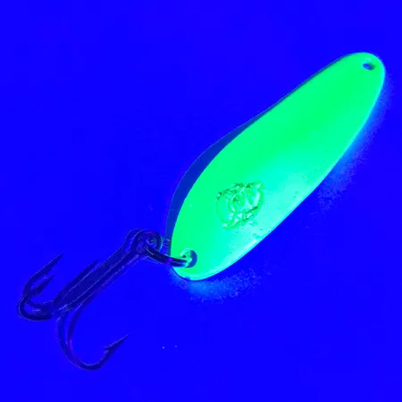 Dardevle Cop-E-Cat 7300 UV Lusikka, Chartreuse/Nikkeli, 10g, UV, #3920