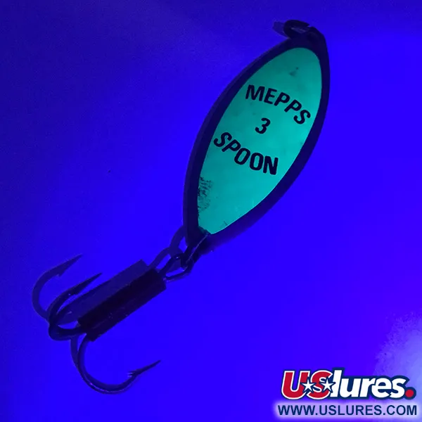 Mepps Spoon 3 Lusikka, Nikkeli/Vihreä, 13g, Prisma-teippi, #3921