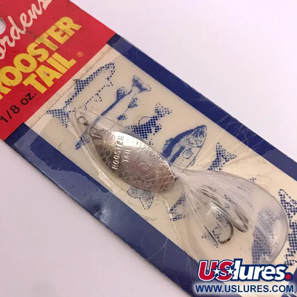 Worden’s Original Rooster Tail Lippa, Hopea, 3.54g, Höyhen, #3929