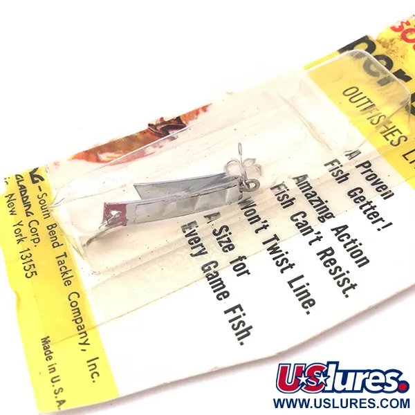 South Bend Super-Duper 500 Lusikkauistin, Nikkeli/Punainen, 1,4g, #3930