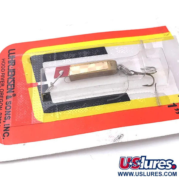 Luhr Jensen Super-Duper 500 Lusikka, Kulta / Punainen, 1,4g, Vintage, #3932