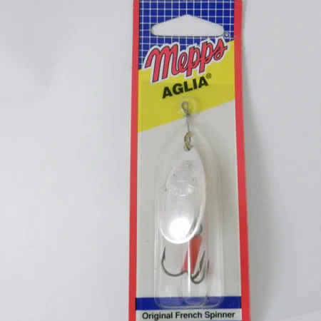 Mepps Aglia 4 Lippa, Hopea, 9.4g, Punainen Putki, #3942