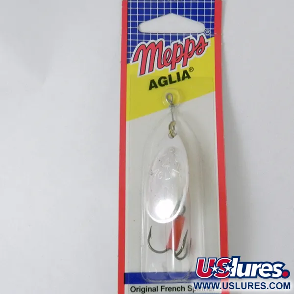 Mepps Aglia 4 Lippa, Hopea, 9.4g, Punainen Putki, #3942