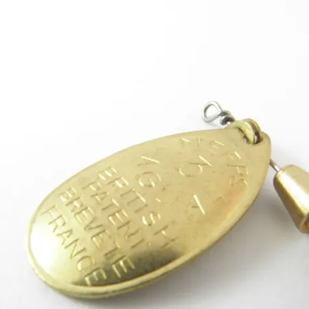 Mepps Aglia 3 Lippa, Kulta, 7g, Vintage 1950-luku, #3943