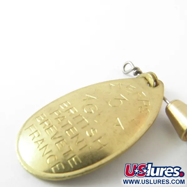 Mepps Aglia 3 Lippa, Kulta, 7g, Vintage 1950-luku, #3943