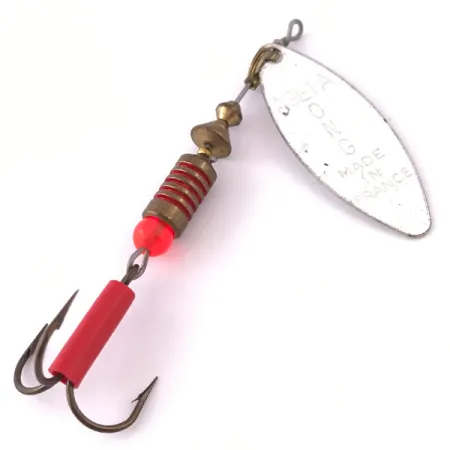 Mepps Aglia Long 2 Lippa, Nikkeli, 7.4g, Pajunlehti, #3981