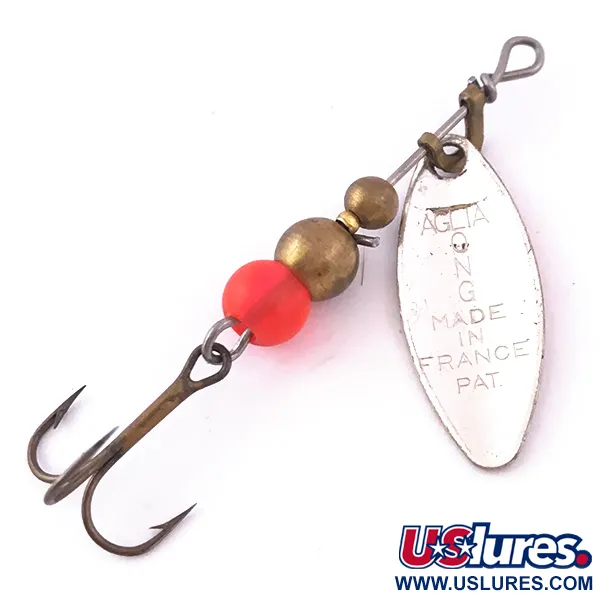 Mepps Aglia Long 0 UV Lippa, Nikkeli/Oranssi, 2.6g, UV-väri, #3984