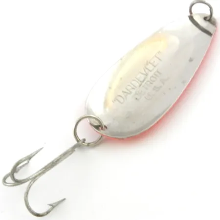 Dardevle Dardevlet Lusikka, Oranssinpunainen/Nikkeli, 21g, UV, #4010