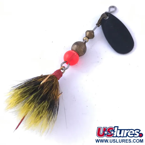 Mepps Black Fury 0 Dressed Lippa, Musta / Keltainen, 2.4g, #4050