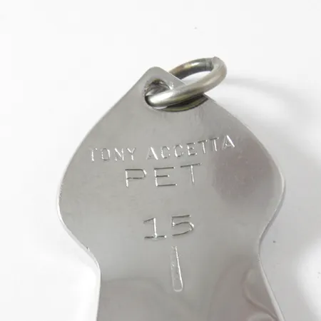 Tony Accetta Pet Spoon 15 Lusikka, Nikkeli/Keltainen, 14g, Höyhenet, #4108