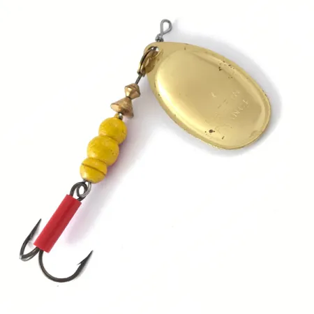 Mepps Aglia 4 Lippa, Kulta, 9g, Punainen putki, #4112