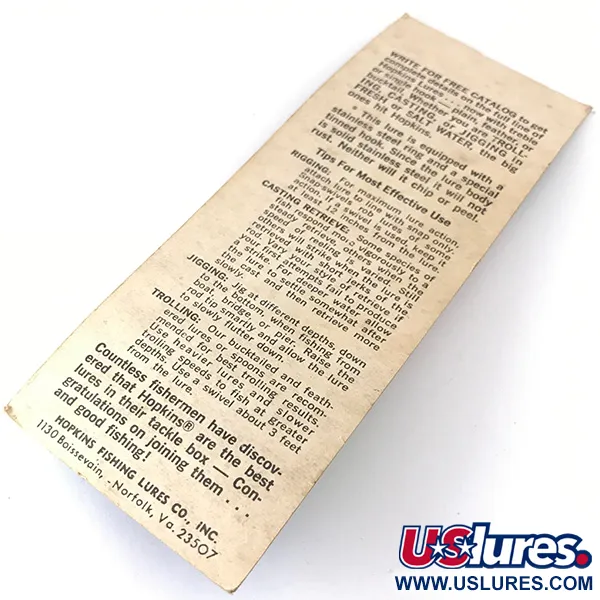 Hopkins s1 Lusikkauistin, Vasaroitu nikkeli, 14g, Bucktail, #4319