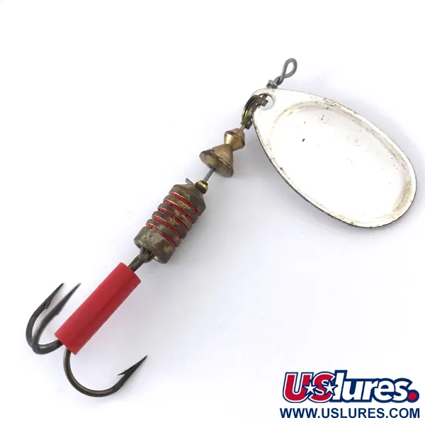 Mepps Aglia 3 Fishing Hot Spot Lippa, Hopea / Valkoinen, 7g, #4148