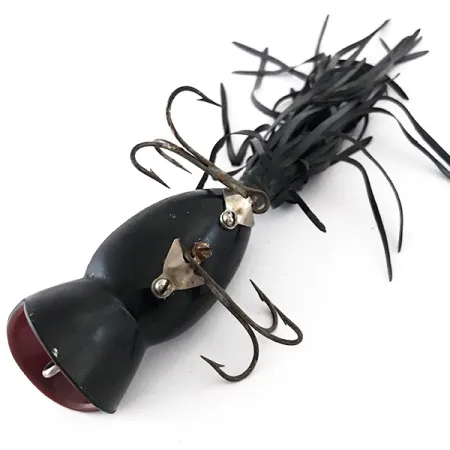 Fred Arbogast Hula Popper Pintaviehe, Musta/Punainen, 14g, #4165