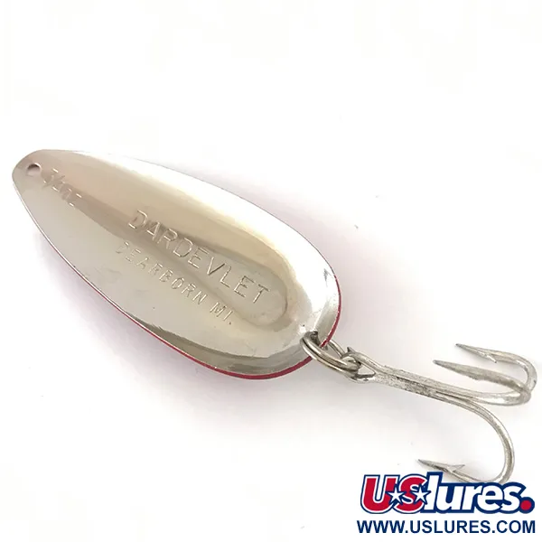 Dardevle Dardevlet Lusikka, Puna/Valko/Nikkeli, 21g, Leima, #4206