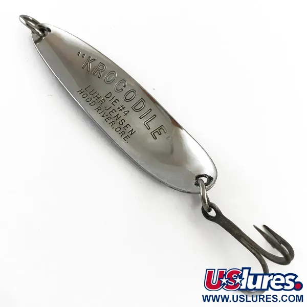 Luhr Jensen Krocodile Die #4 Lusikka, Nikkeli/Punainen, 14g, #4240